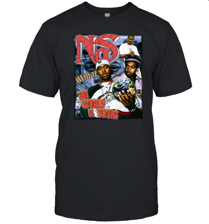 Immanuel Quickley Wearing Nas Vs Jay-Z Illmatic The World Is Yours Shirt