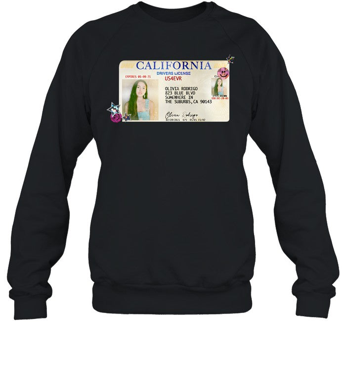 California Drivers License Olivia Rodrigo Hoodie