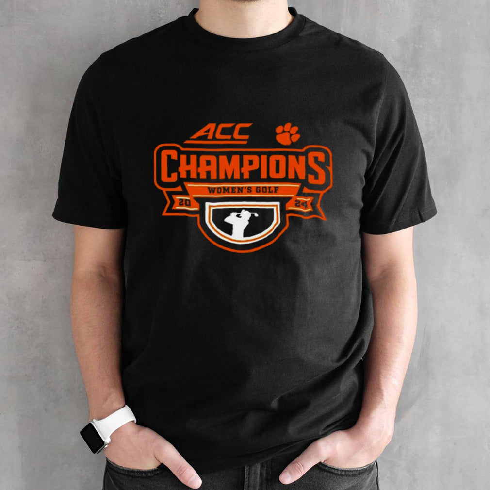 ACC Womensâ€™s Golf 2024 Clemson Tigers Champions Shirts