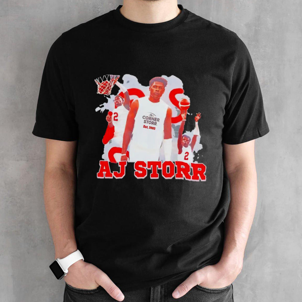 AJ Storr Wisconsin basketball player shirts