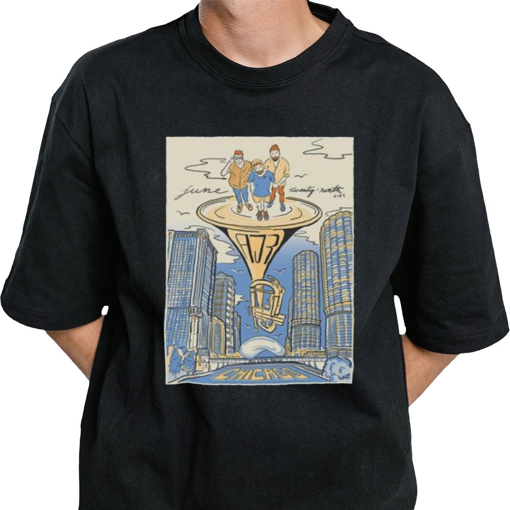 AJR Chicago June 29 2024 Tour Poster Shirt