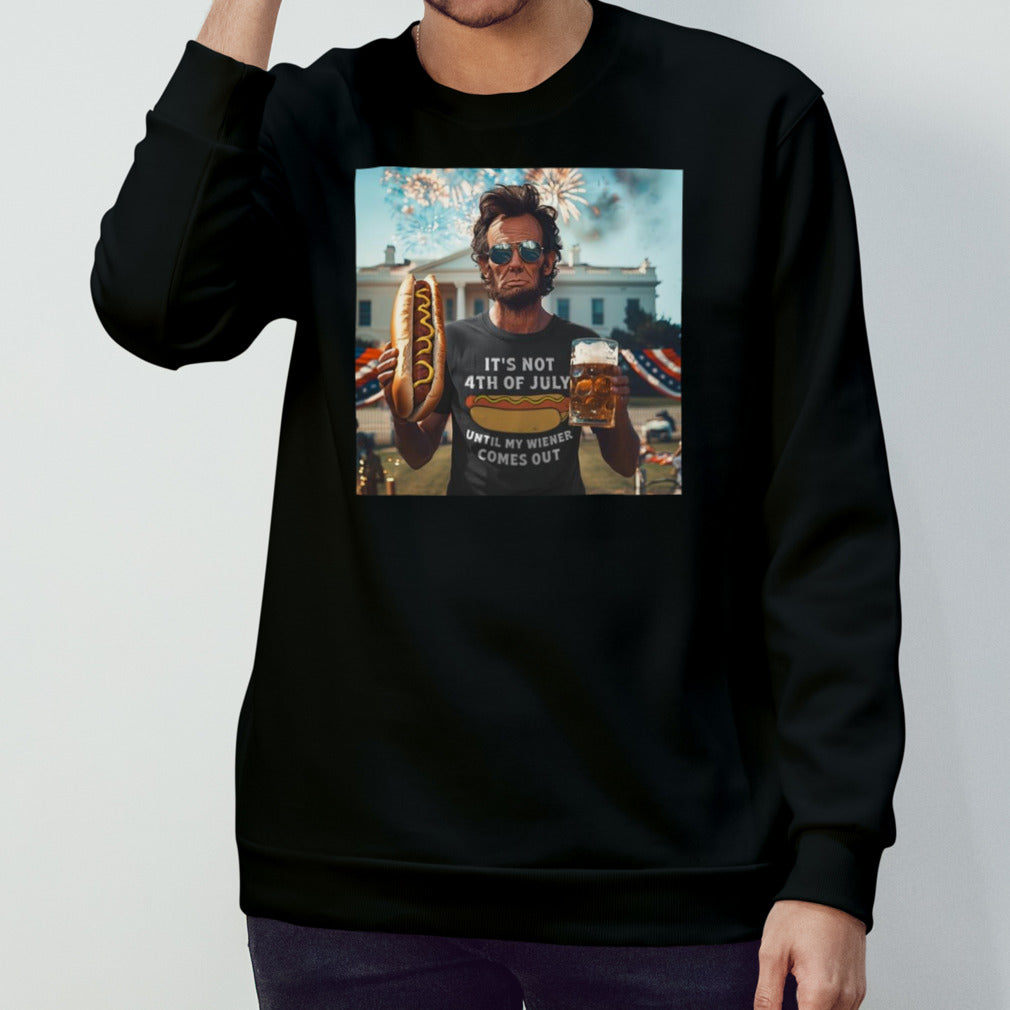 Abraham Lincoln Hotdog Itâ€™s Not 4th Of July 2024 shirt