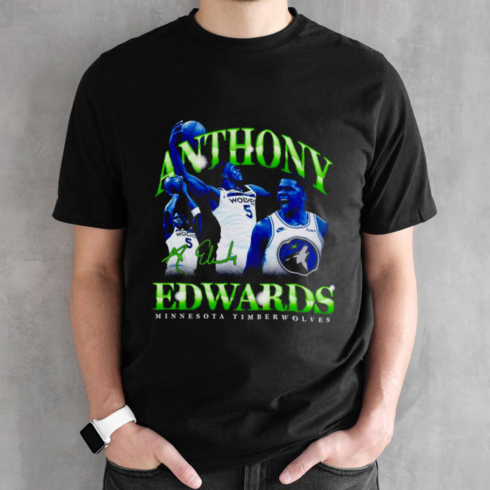 Anthony Edwards Minnesota Timberwolves retro â€™90s shirt