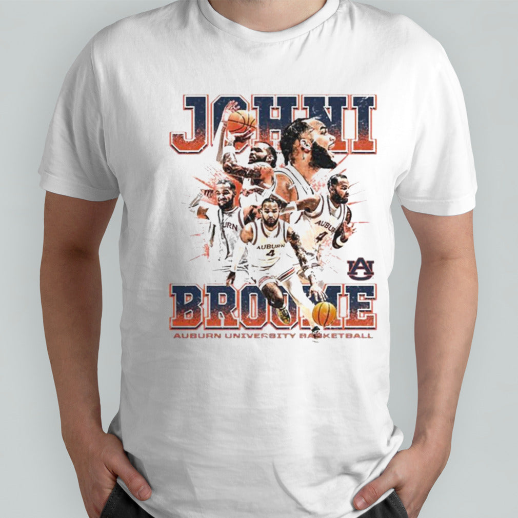 Auburn Tigers Ncaa Mensâ€™s Basketball Johni Broome Auburn University Basketball T-shirts