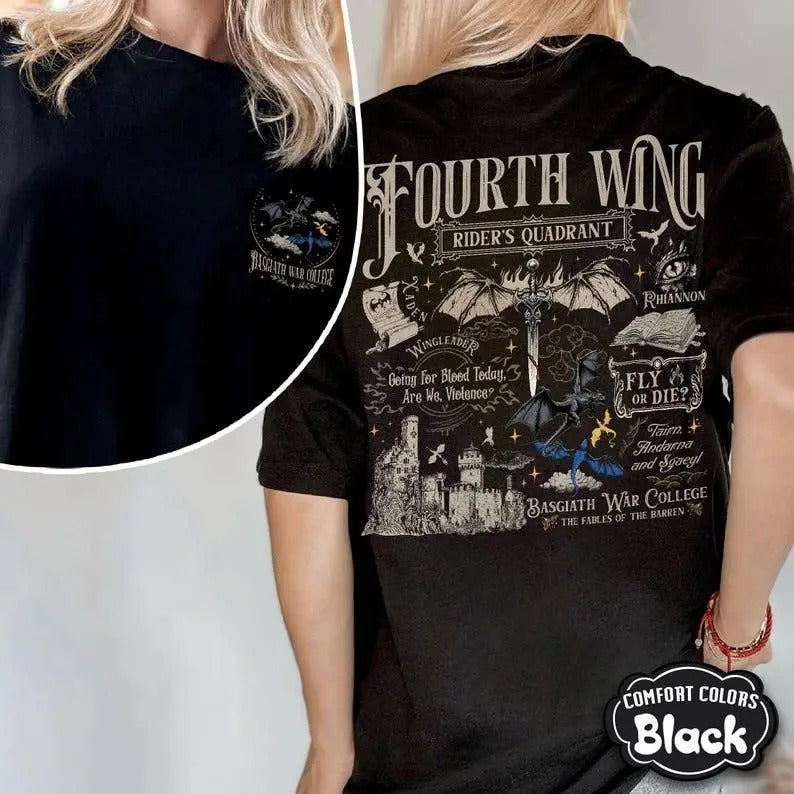 Basgiath War College shirt, Fourth Wing shirt, Riders Quadrant, Dragon Rider shirt, Violent Little Thing shirt