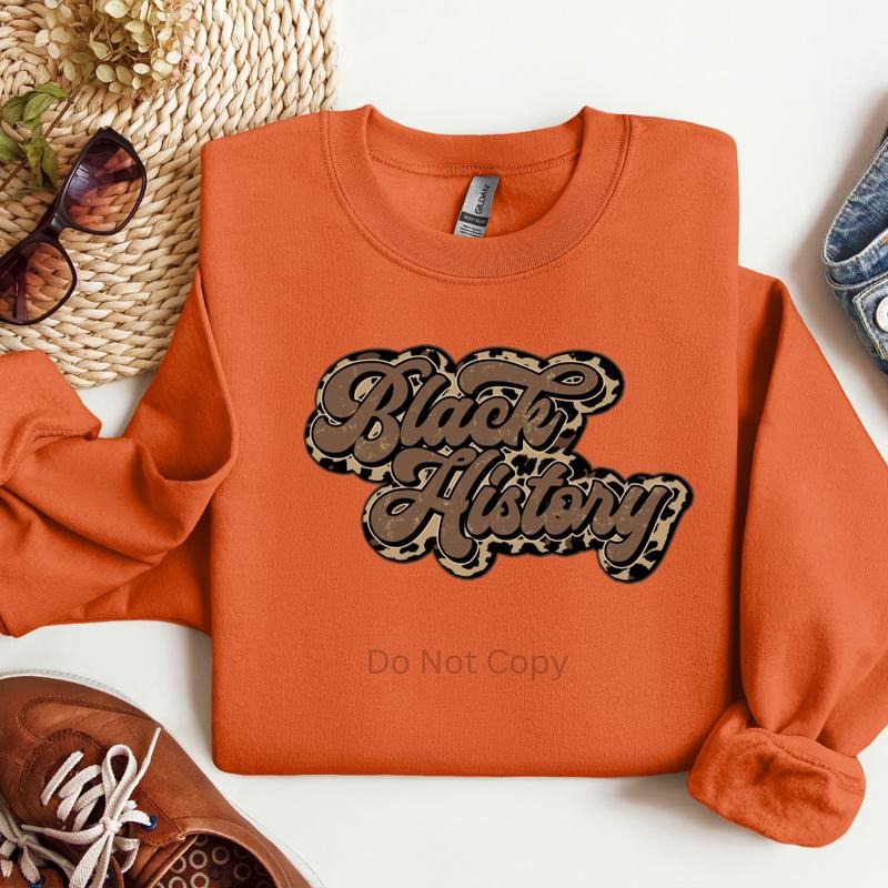 Black History Leopard Retro DTF Transfer