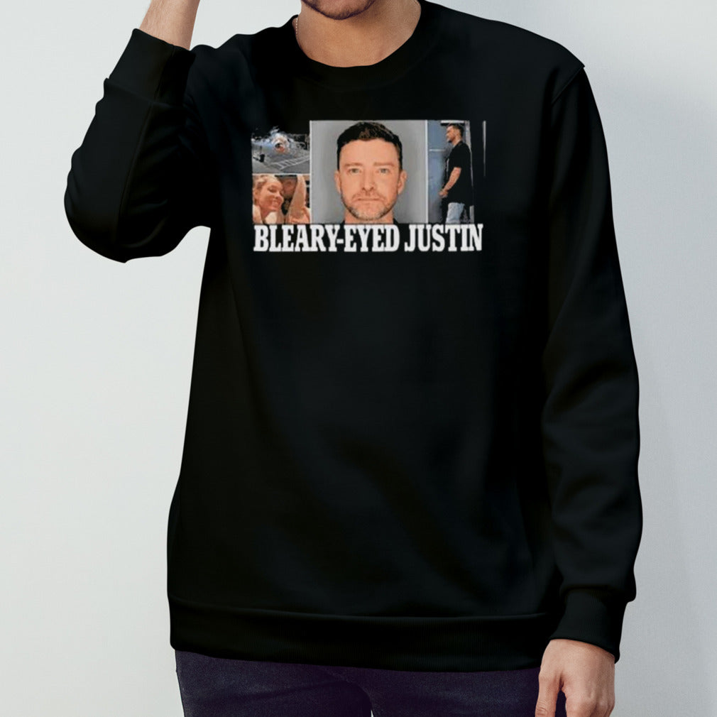 Bleary-Eyed Justin Timberlake Mugshot shirt