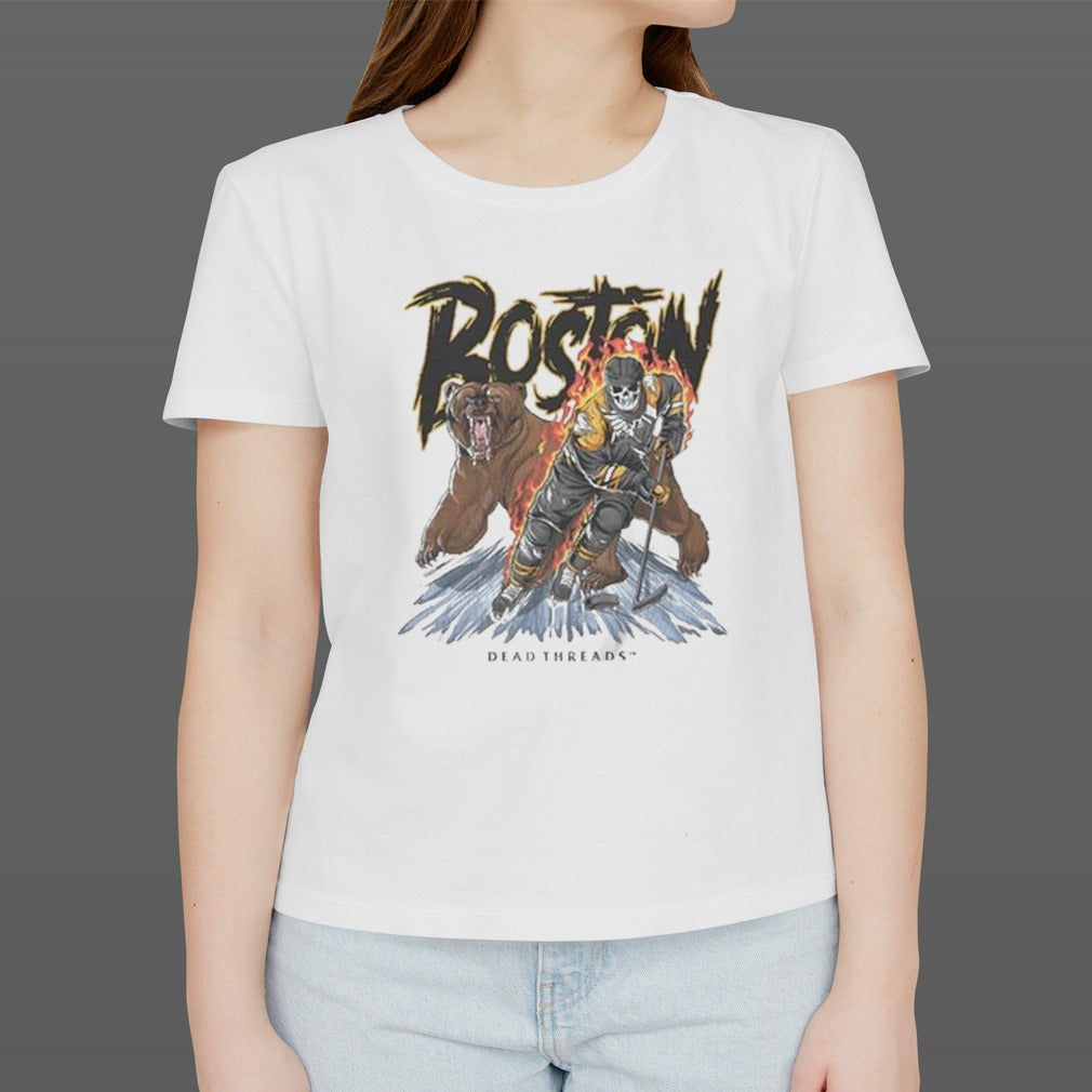 Boston Bruins Hockey Dead Skeleton 2024 Shirt