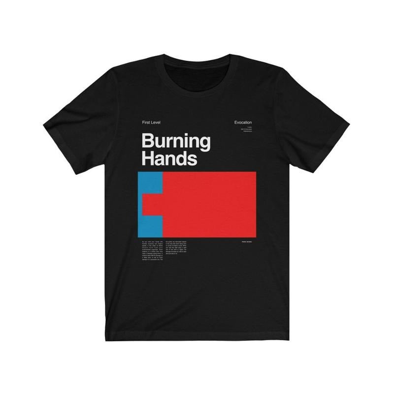 Burning Hands Spell TShirt , Dnd Gifts , Dungeons And Dragons , D&D , Dungeon Master