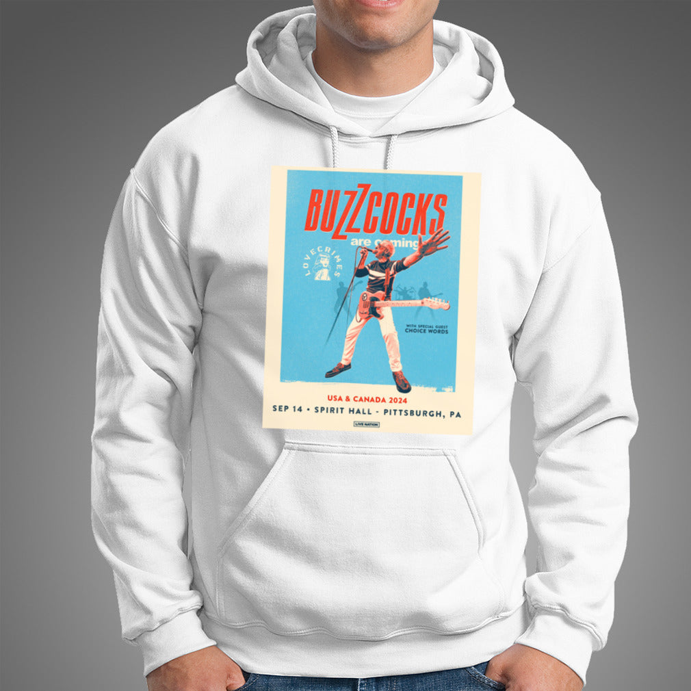 Buzzcocks Are Coming 2024 Tour  shirt