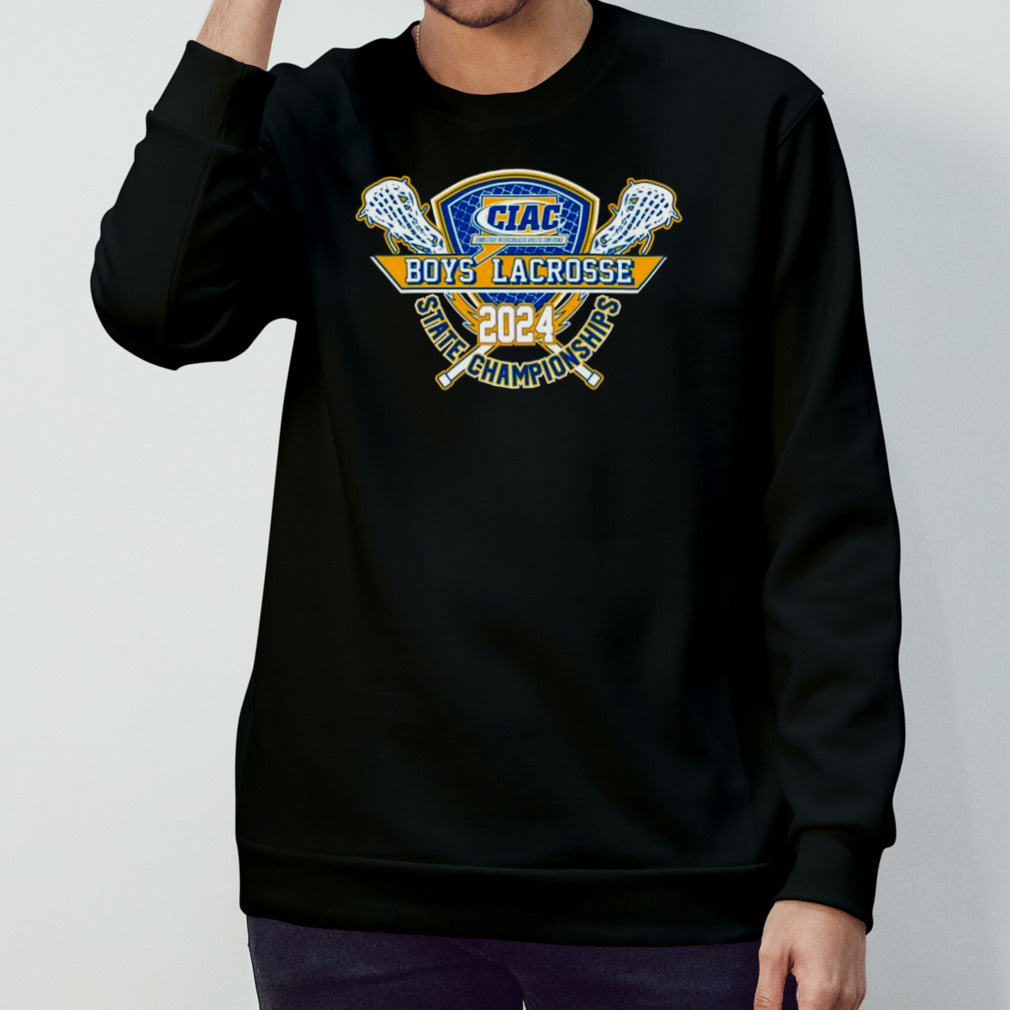CIAC 2024 Boys Lacrosse State Championship logo shirts