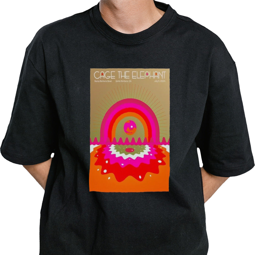 Cage The Elephant Jul 3 2024 Santa Barbara CA Poster Shirt