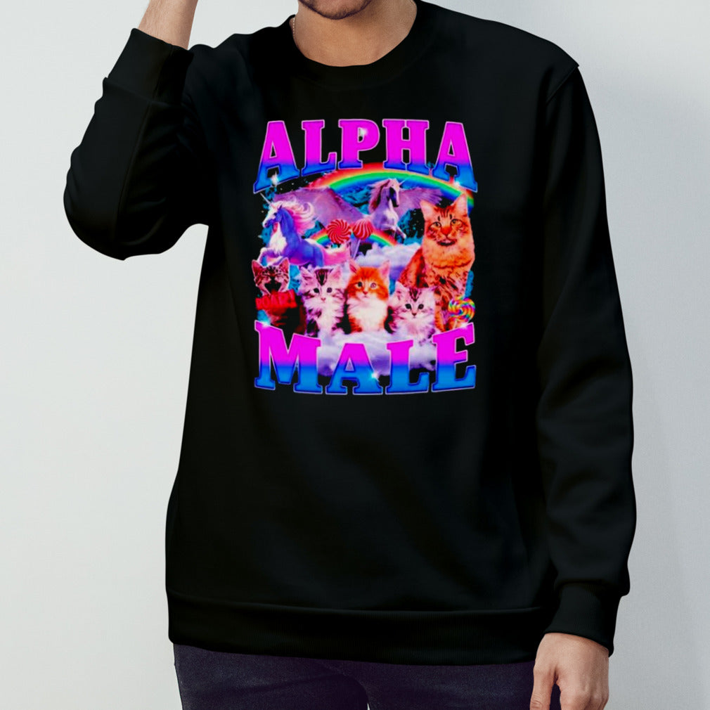 Cats and unicorns alpha male shirt