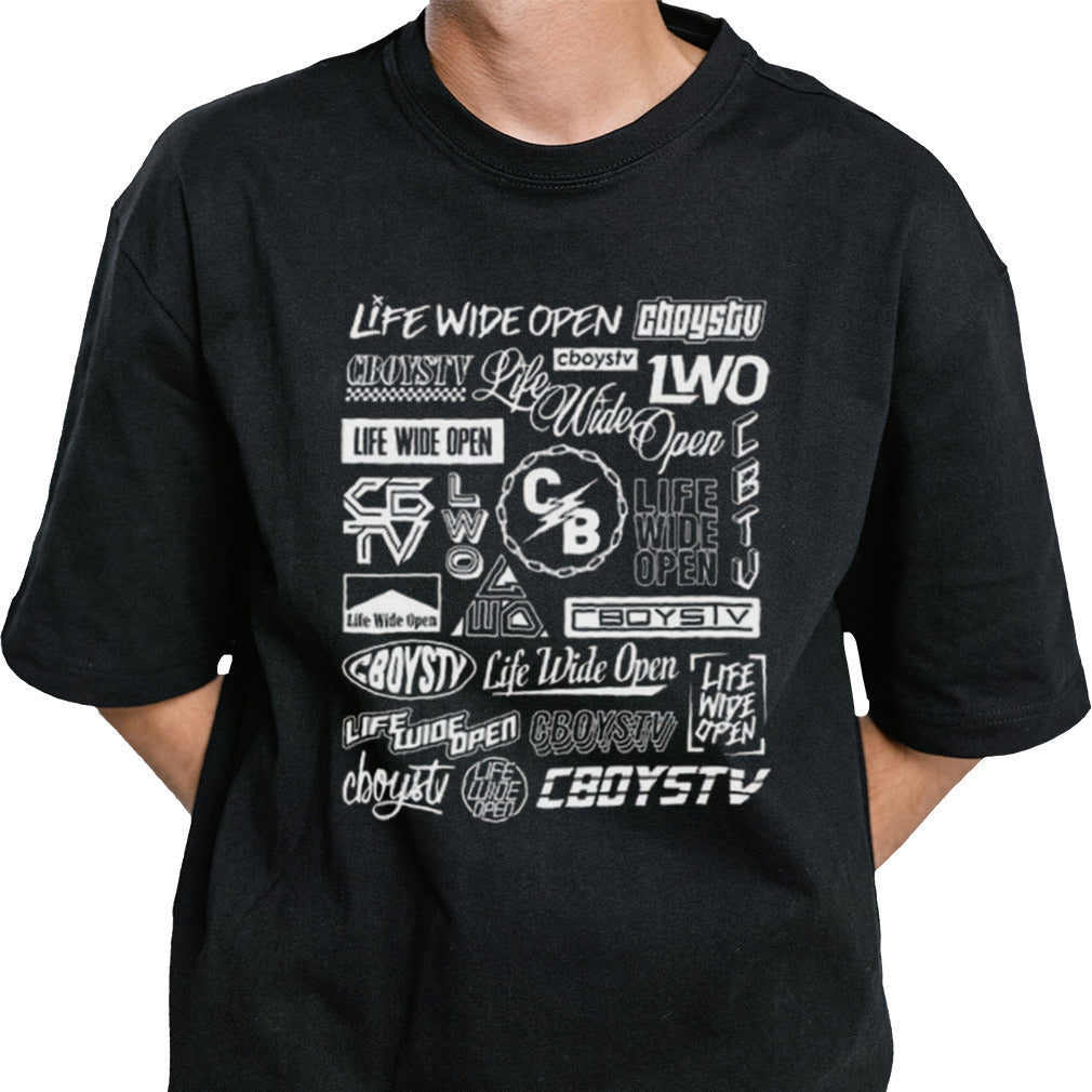 Cboystv Blue Chain Gang T-shirt