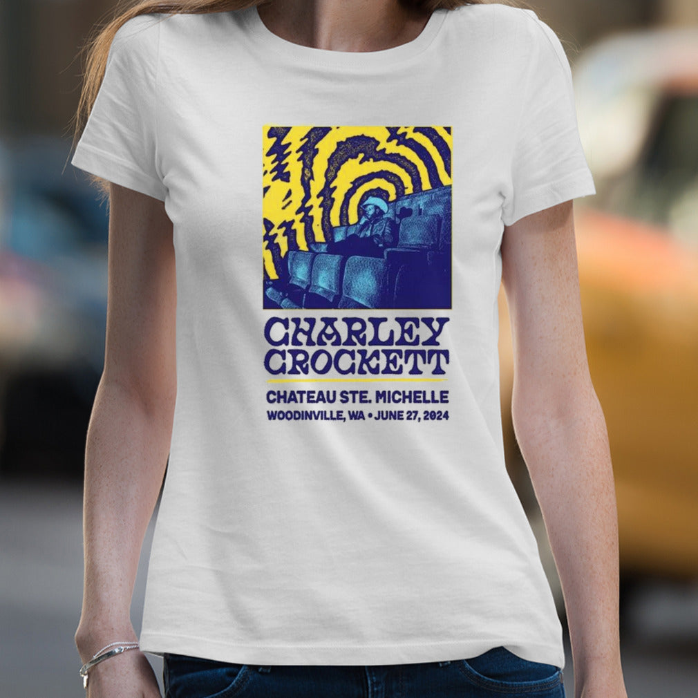 Charley Crockett June 27 2024 Chateau Ste. Michelle Woodinville Wa T-shirt