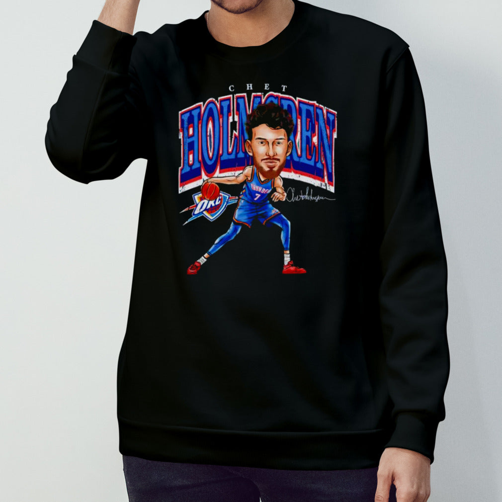 Chet Holmgren Oklahoma City Thunder cartoon shirt
