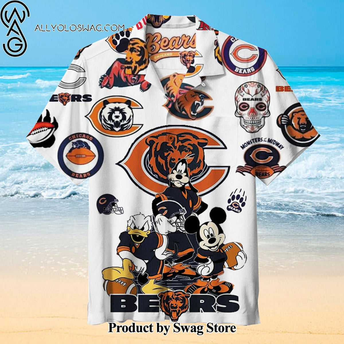 Chicago Bears Gender Neutral Hawaiian Shirt