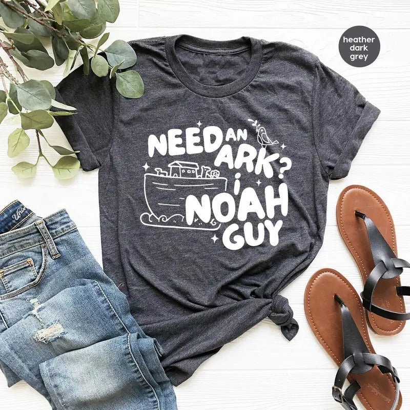 Christian Gifts Religious Faith Tshirt Christian Youth T Shirt Gift For Need An Ark I Noah Guy Girls Vneck T-shirt  sweater and hoodie