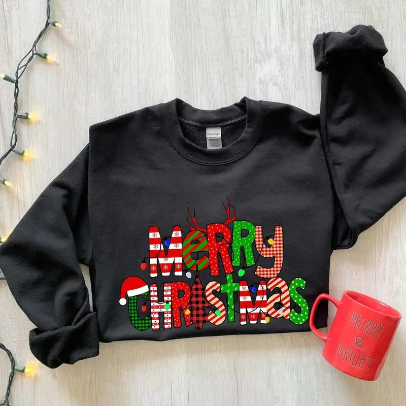 Christmas Sweatshirt, Womens Christmas Sweatshirt, Christmas Sweatshirts for Women, Christmas Gift Women,Merry Christmas Sweatshirt