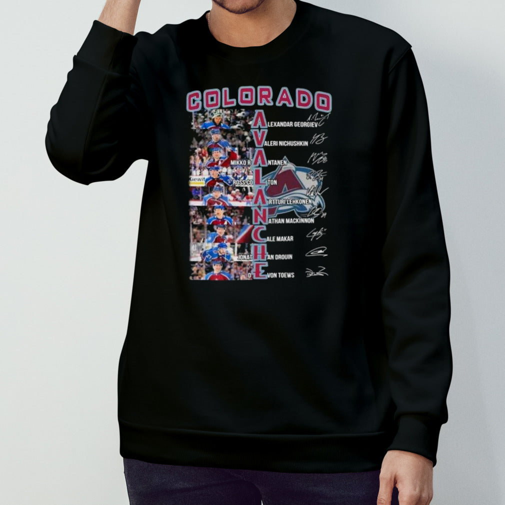 Colorado Avalanche Hockey Team Line Up Stars 2024 Signatures shirt