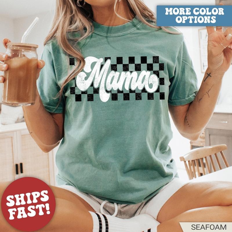 Comfort Colors Retro Mama Shirt, Mothers Day Shirt, Mom Life Shirt, Mom Shirt, First Mothers Day, Gift for Mom