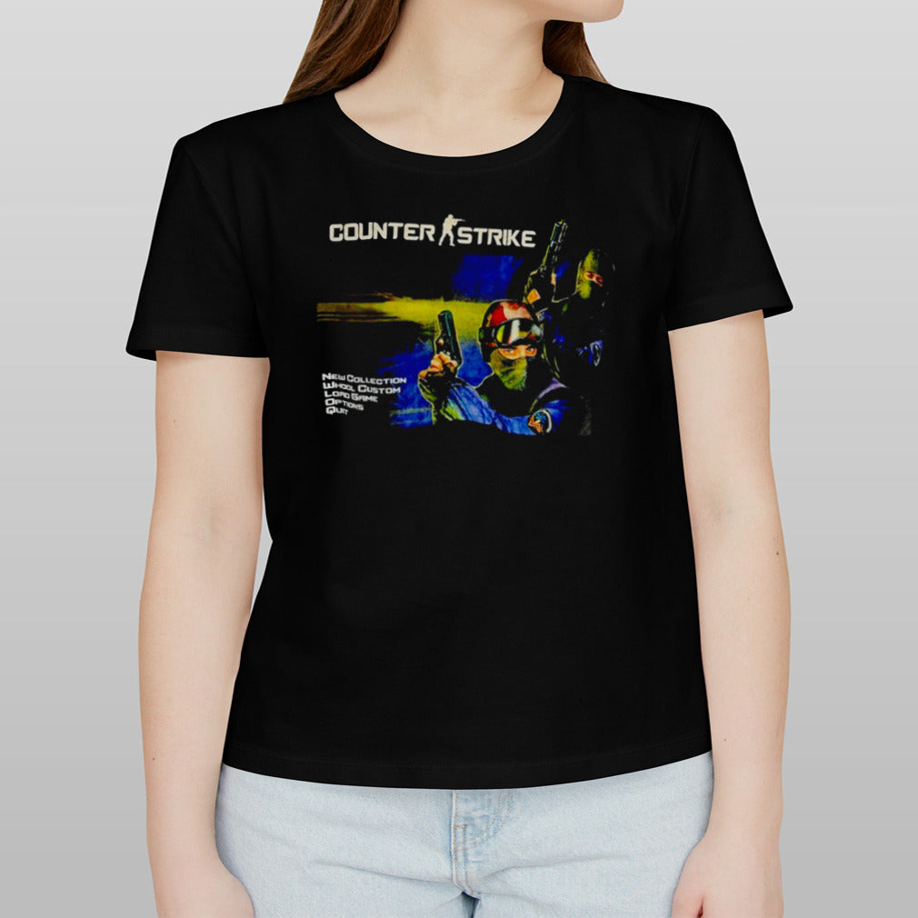 Counter Strike new collection whool custom load game options quit shirt