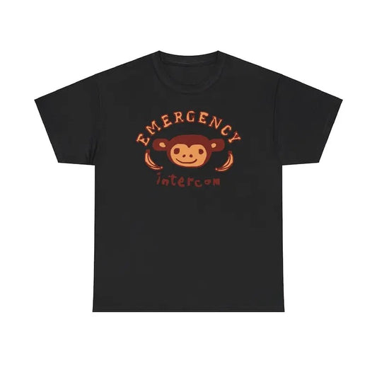 Cute Emergency Intercom Monkey Logo Unisex Cotton Tshirt, Trendy Shirt Top Streetwear Tropical