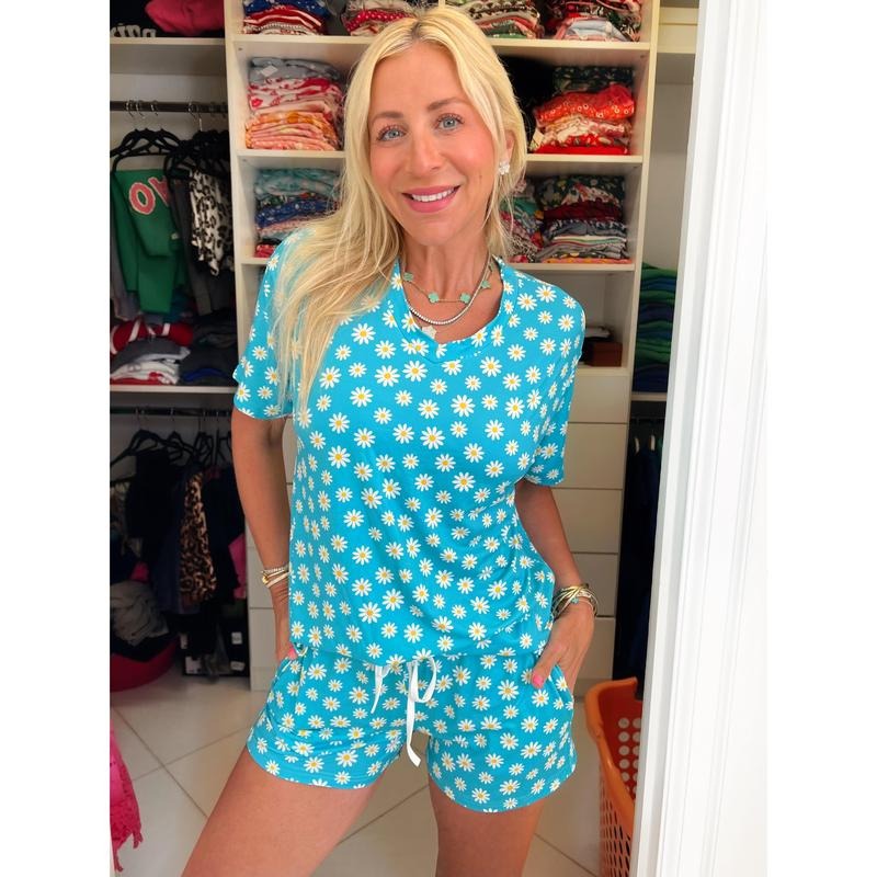 Daisy Dreams Pajama Shorts Set