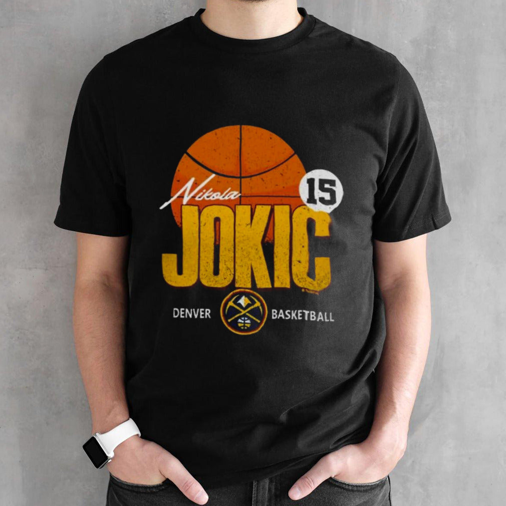 Denver Nuggets s#15 Nikola Jokic Label 2024 T-shirts