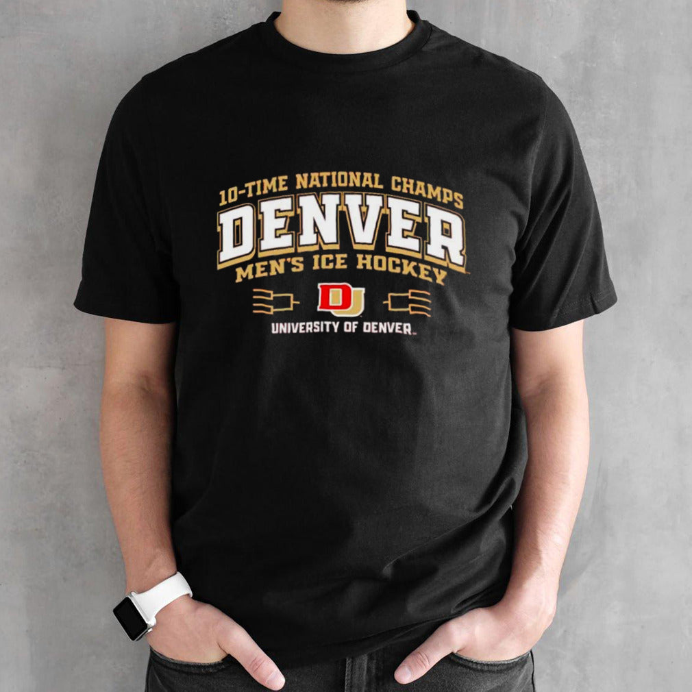 Denver Pioneers 10-Time NCAA Mensâ€™s Ice Hockey National Champions Banner shirts