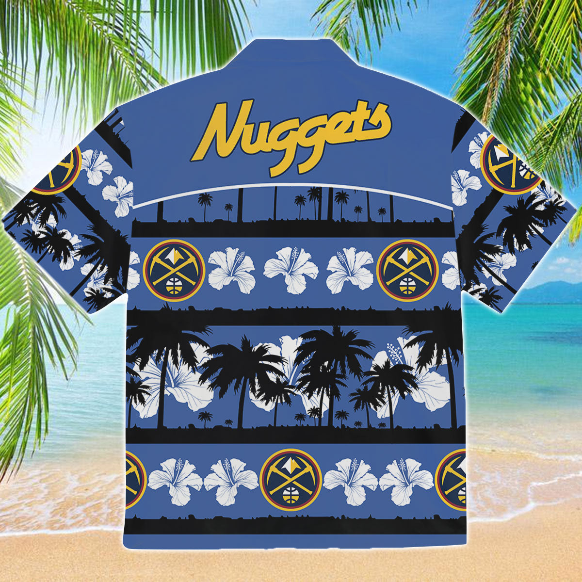 Denver Tropical Flower Hawaiian T-Shirt