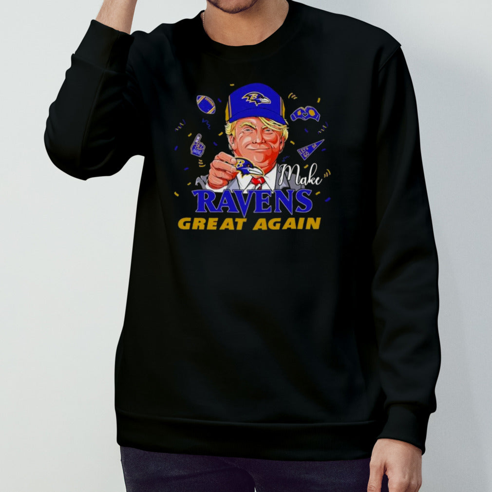 Donald Trump make Baltimore Ravens great again shirts