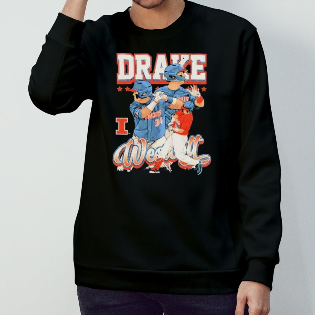Drake Westcott Illinois Fighting Illini Player Collage shirt