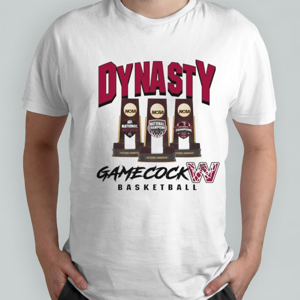 Dynasty Gamecocks womensâ€™s basketball NCAA national champions trophy shirts