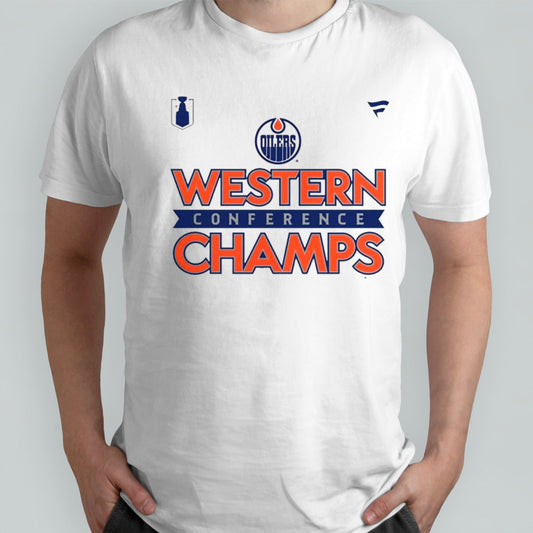Edmonton Oilers 2024 Western Conference Champions Locker Room T shirt