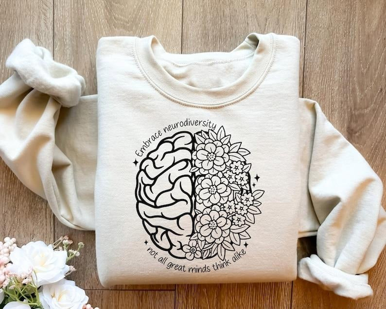 Embrace Neurodiversity Sweatshirt, Neurodiversity Shirt, Autism Awareness Shirt ,Neurodivergent Shirt, ADHD Shirt ,Sped Teacher Sweatshirt
