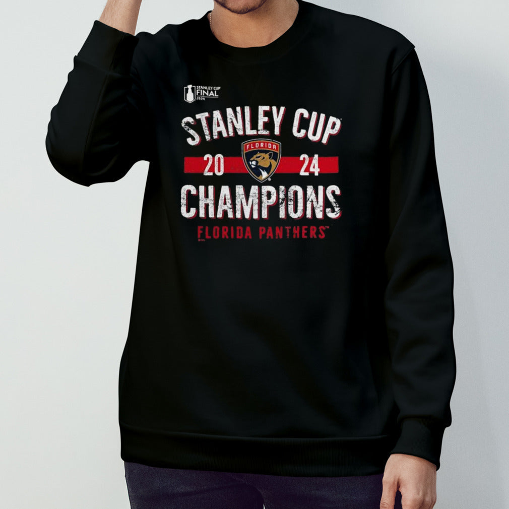 Florida Panthers 2024 Stanley Cup Champions Throwback Tri-Blend Shirt