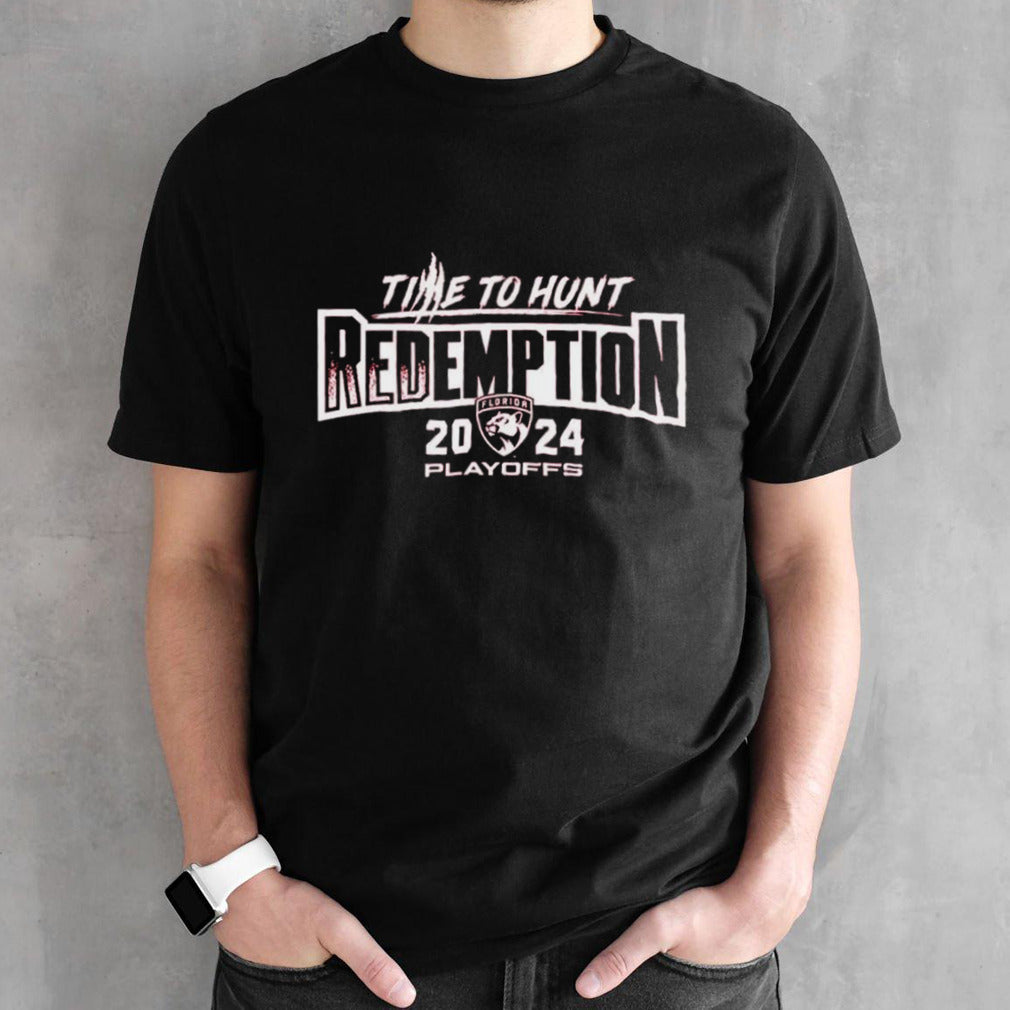 Florida Panthers 2024 Stanley cup playoff time to hunt redemption shirts