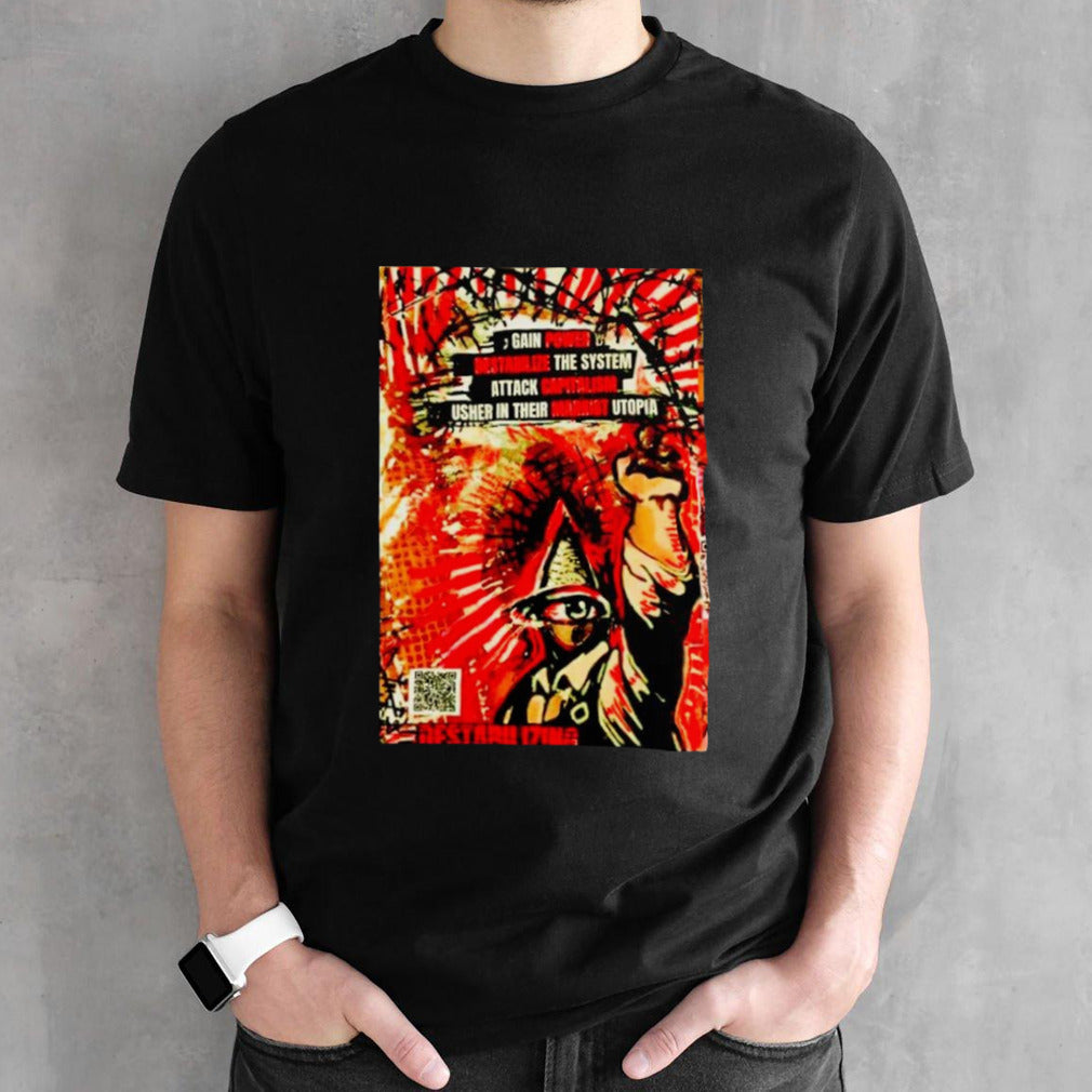 Four goals of the woke left zine shirts