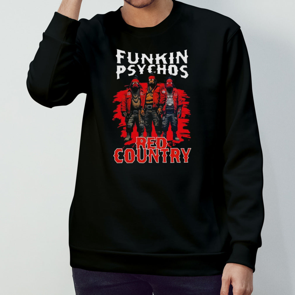 Funkinâ€™ Psychos Red Country Shirt