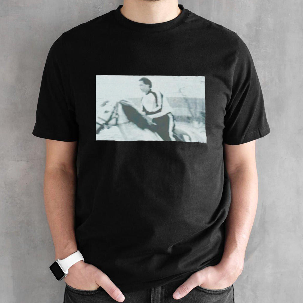 Gaddafi on a horse champion shirts