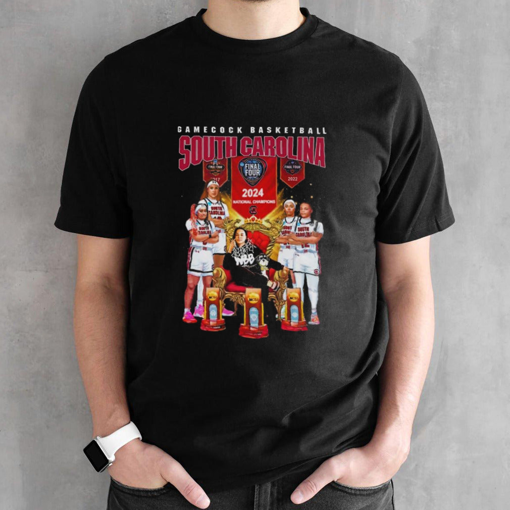 Gamecock Basketball South Carolina Gamecocks Basketball National Champions 2024 T-shirts