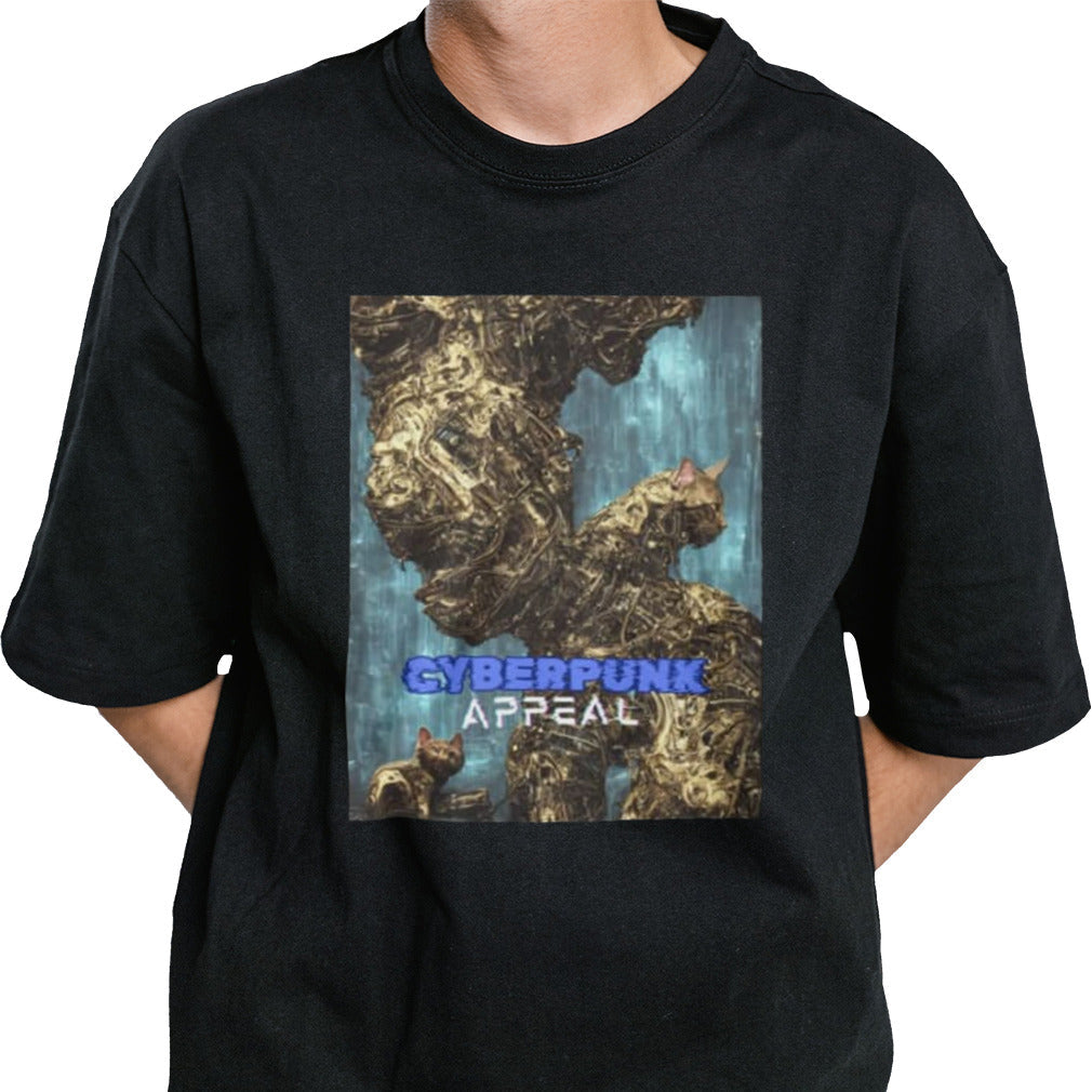 Golden Cyberpunk Appeal T shirt