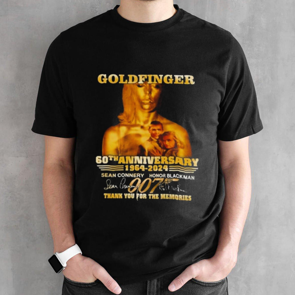 Goldfinger 60th Anniversary 1964-2024 Thank You For The Memories Signature T-shirts