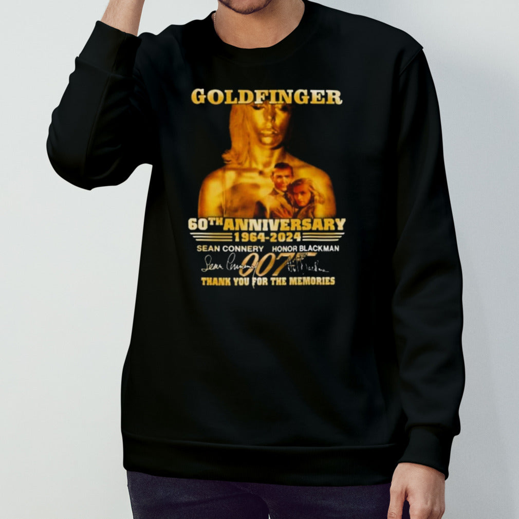 Goldfinger 60th Anniversary 1964-2024 Thank You For The Memories Signature T-shirts
