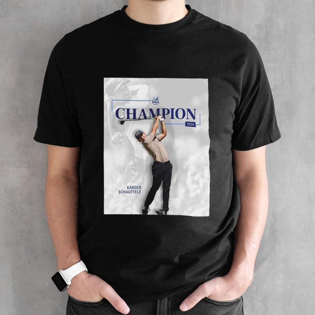 Golfer Xander Schauffele Champion PGA Championship 2024 shirt
