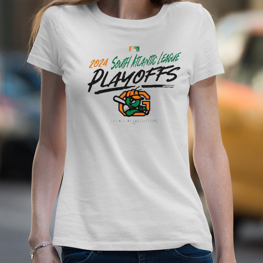 Greensboro Grasshoppers 2024 South Atlantic League Playoffs T-shirt