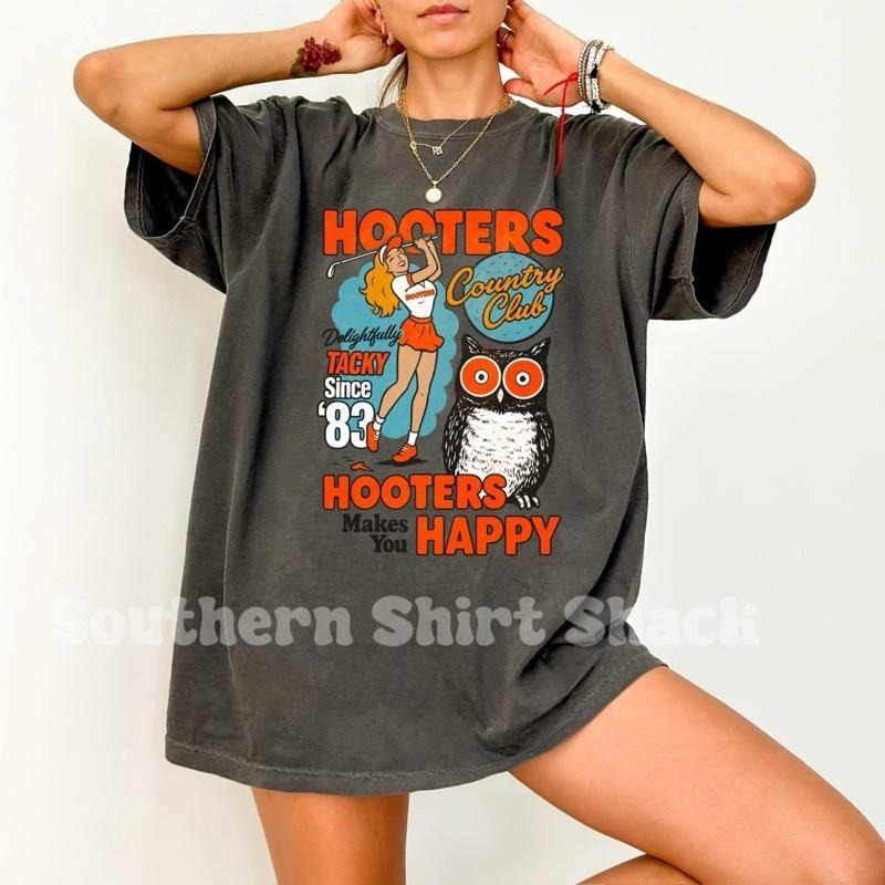H00TERS Golf T shirt  | Pepper comfort colors t shirt |Womens Unisex Shirt | Graphic Tee