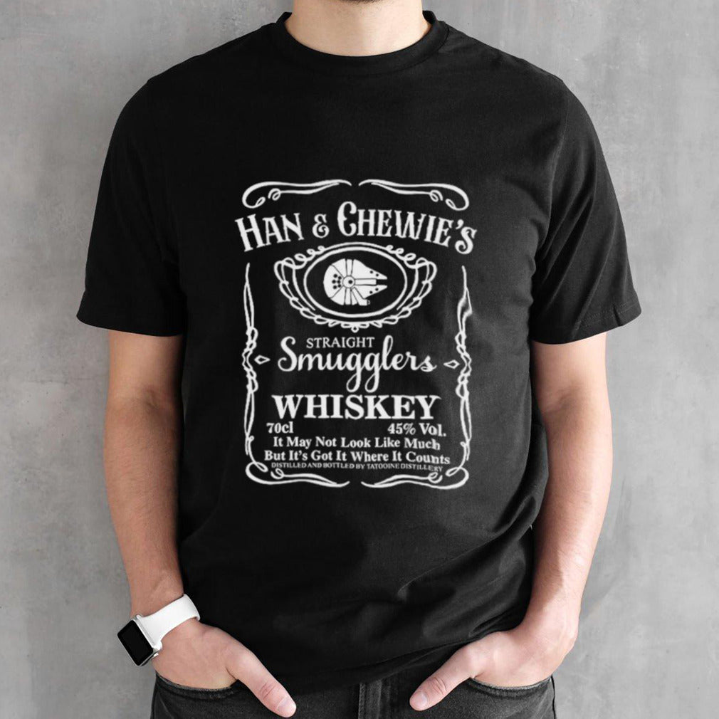 Han and chewiesâ€™s straight smugglers whiskey shirts