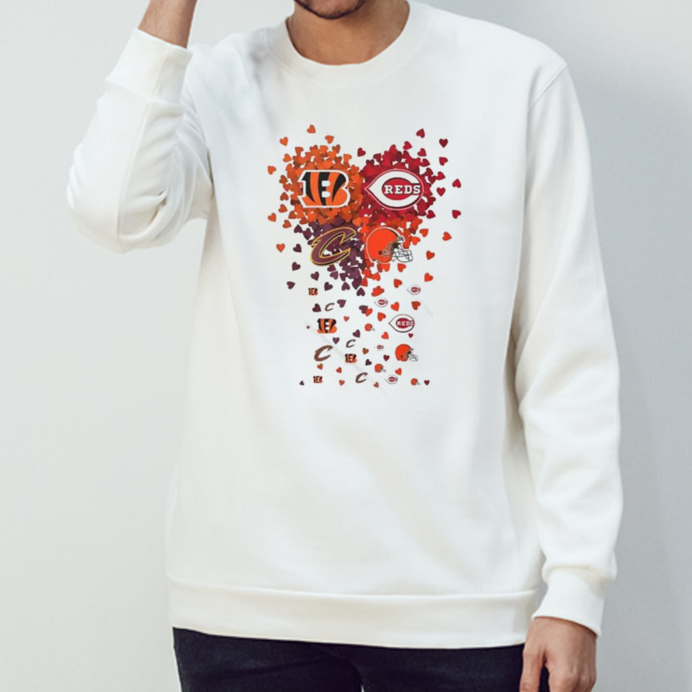 Heart Cincinnati Sports Teams Logo Shirt